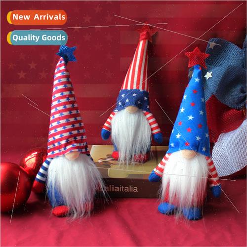 2022 Independence Day Gnome Figurine Standing Pose America D