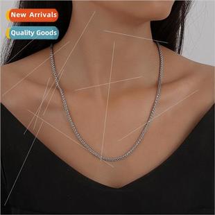 flower steel basket chain hipster Fashion necklace stainless