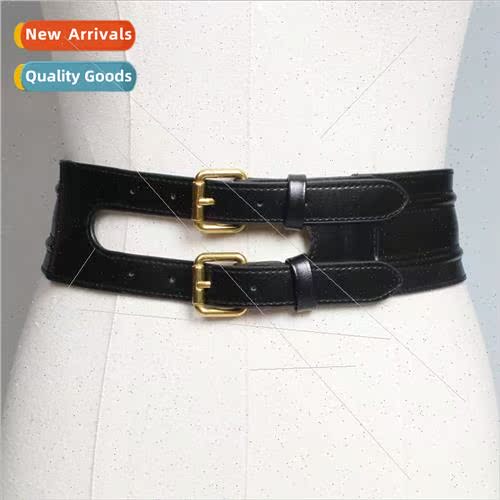 Decorative Hundred double-breasted dresses sub waisted wide