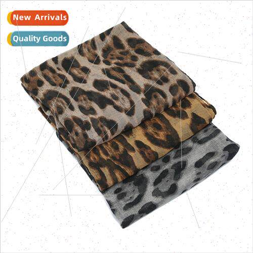 Travel Sunscreen Balinese Printed Classic Leopard Flat Women
