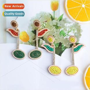 golf ball alloy Summer beads earrings rice matc new