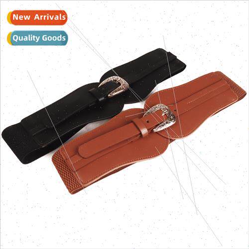 Decorative coat elastic waist belt women elastic waist seal