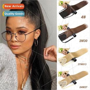 Bow Wig Tie Chemical Pony Europe Fiber Ponytail