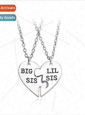 Europe Fashion Jewelry  sters Necklace BIG /LITTLE/SIS two p