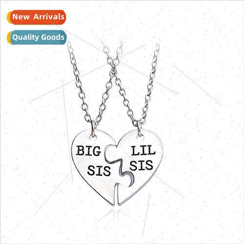 Europe Fashion Jewelry  sters Necklace BIG /LITTLE/SIS two p