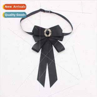 Unim Solid Japan Tie Bow Flower Lapel Color Career College