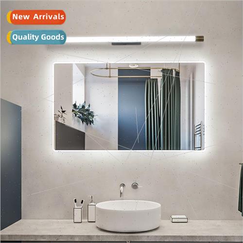 A word simple long strip mirror front light sink bedroom wal