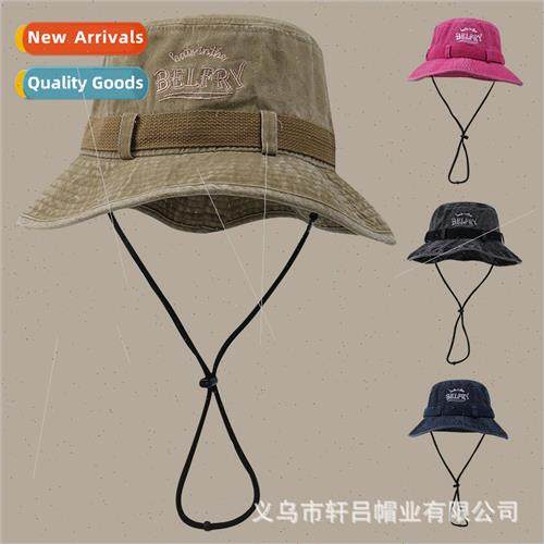 new washed cowboy fisherman hat female retro versatile sun h