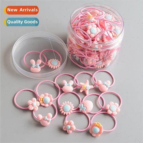 Korea leather band cute girls tie hair rope children head ro