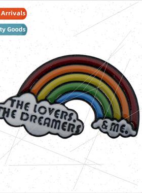 2020 new rainbow brooch creative oil drip rainbow bridge clo