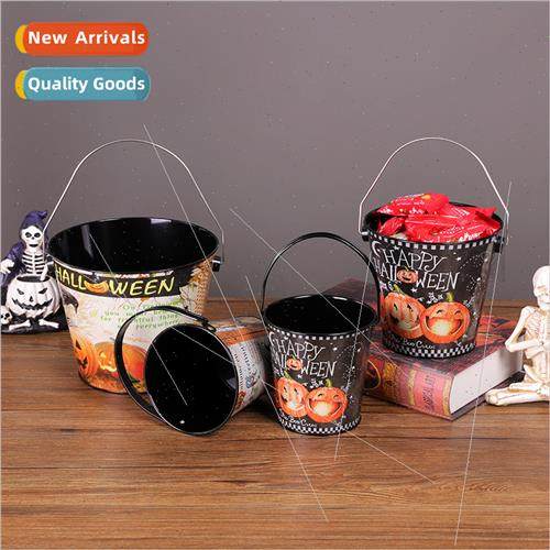 Halloween Pumpkin Bucket Candy Chocolate Storage Halloween D