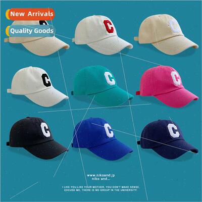 Baseball cap embroidered C letters men sunscreen hat ins Kor