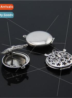 Magic box pendant DIY jewelry accessories hollow owl pendant