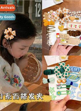 Hair clips 2022 new children high-end girls hair card hair a