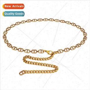 Water Diamond Metal Waist Chain Women Hundred Paired Skirt S