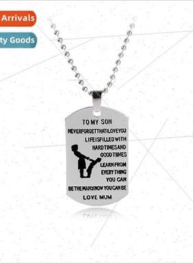 New Mother Day milary necklace I love mum mother son birthda