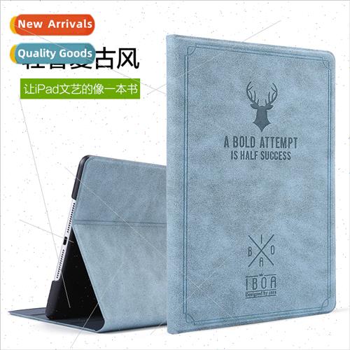 Retro deer head ipad9.7 protective case mini drop case full