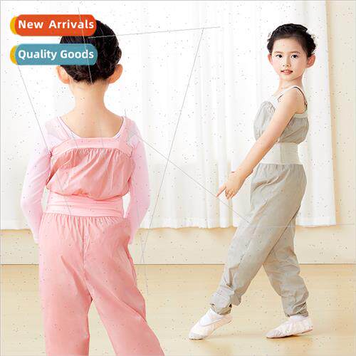 Childrens strappy drawstring pants jumpsu ballet sweat su fe