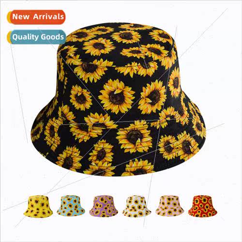 2022 new sunflower fisherman hat men and women personalized