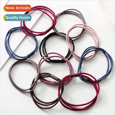 Black colorful high elasticy three threads in one bottoming