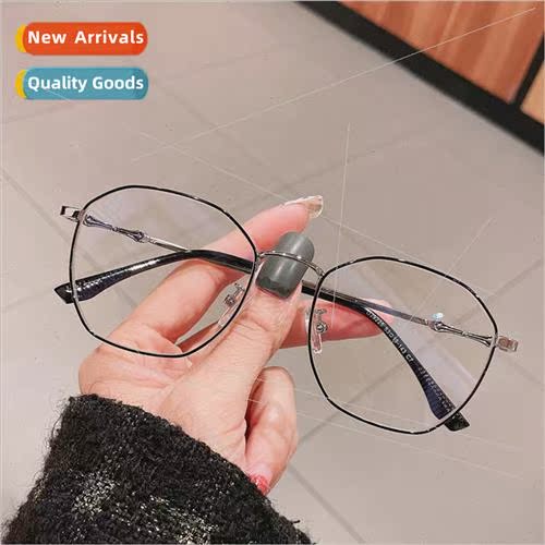new men personalized leg irregular frame light metal myopia