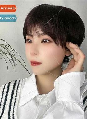 Wigs 适用men women handsome center parted bangs fluffy short