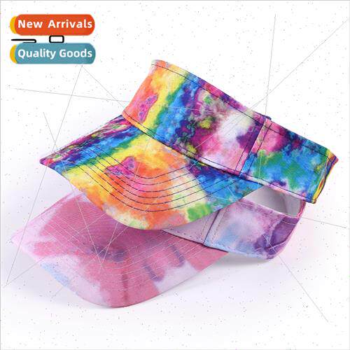 New tie-dye gradient color dazzle color hollow cap Korean wo