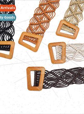 Spring Summer Ethnic Bohemian Waxed Rope Hollowed Out Braide