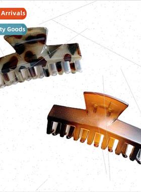 Korean grab clip retro tortoiseshell matte large back head s