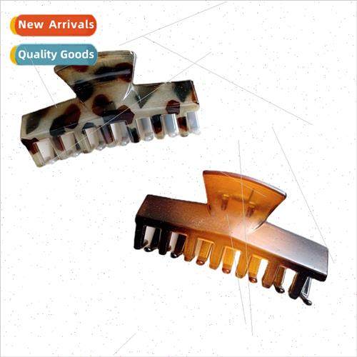 Korean grab clip retro tortoiseshell matte large back head s