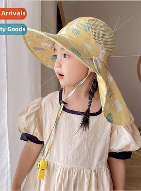 2 to 10 years old children sunscreen shawl hat baby sun hat