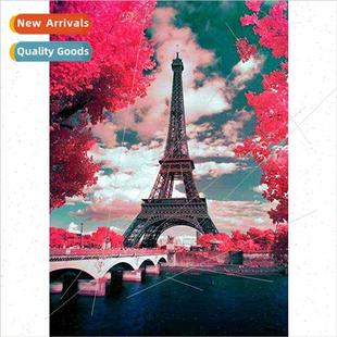 sticker painting living Handmade small diamond room siz full