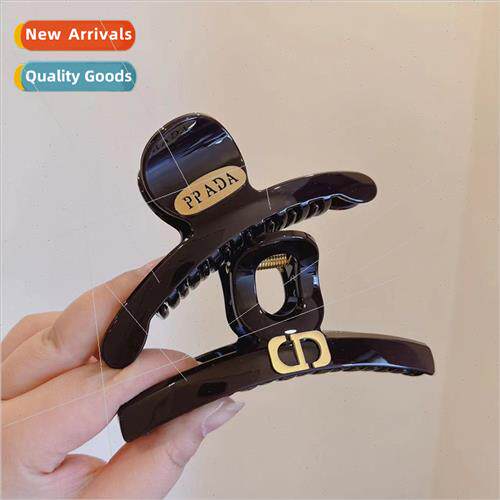2024 Early Spring Large 13cm Plate Hair Grab Clip Back Head