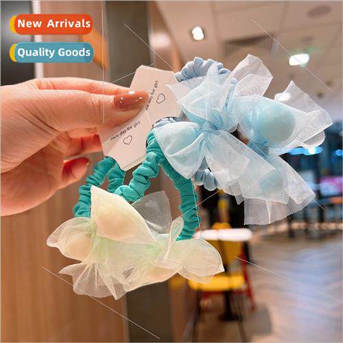 Knocking cute drops candy color bow headband hair tie leathe
