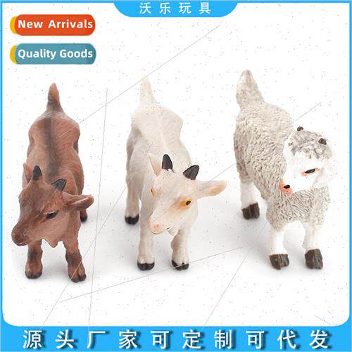 Solid farm livestock animal goat model static ornament sheep