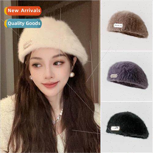 Autumn winter warm rabb hair hat female new reverse wear ber