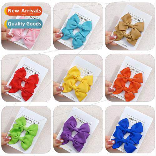 Children hair clips girls hair card side clip cute ltle bow