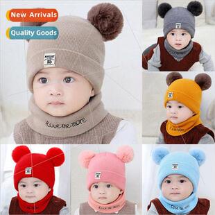 Autumn winter baby hat toddler ear protection knted cap newb