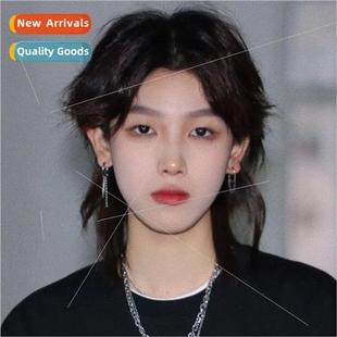 short handsome wolf Wigs mullet women tail hai 适用men