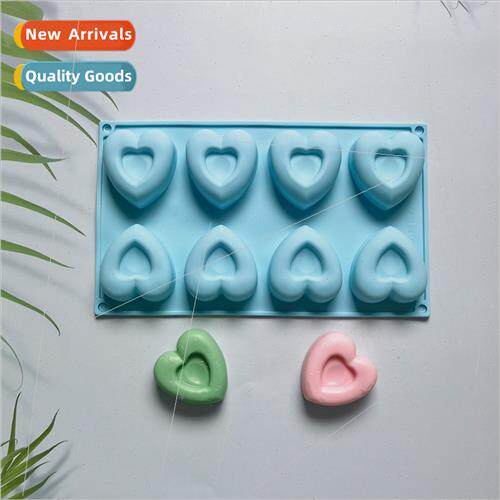 8-link Love Donut 130 Cake Pudding Dessert Mold Soap Baking