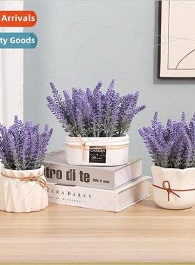 mulation lavender potted plant ornaments simulation green pl