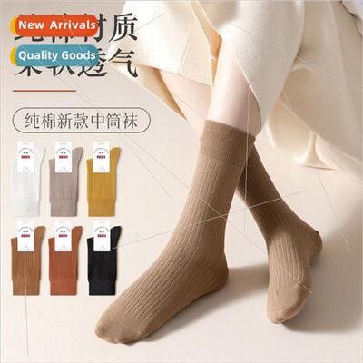 Cotton socks women fall winter  whe women socks mid-calf soc