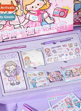 Dick wearing notes handbook gift box gift bag cartoon girl h