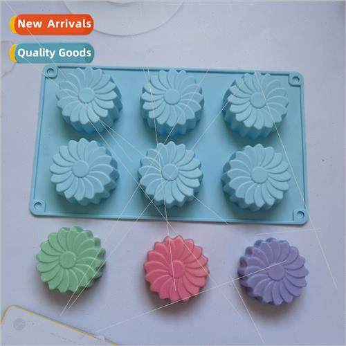 licone 6 sun flower chocolate DIY cake Ice cube cookie pastr