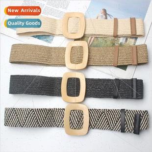 braided wide sub wax feather dress rope Korean Bohemian belt