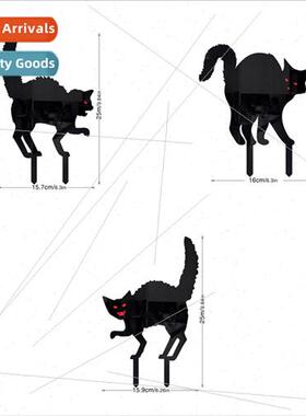 New Halloween Scary Cat Acrylic Outdoor Patio Decorative Flo