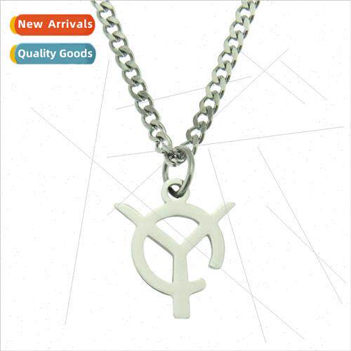 Hip Hop Bounce Pendant Jewelry Titanium Steel Y Letter Coupl