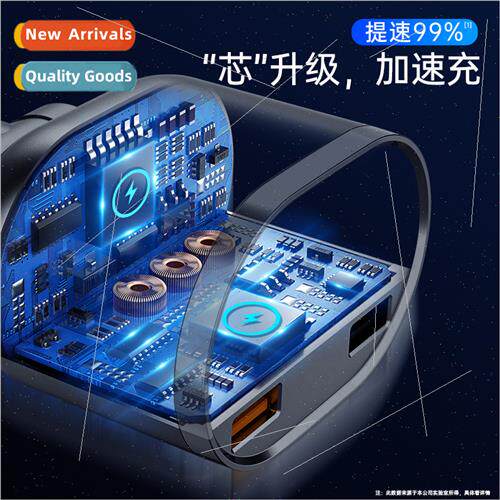 Car charger one tow two cigarette lighter con connector dual