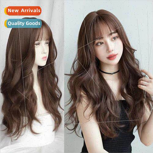 Long curly hair realistic whole top natural fashion big wave