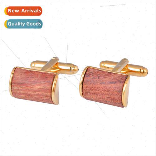 clothing accessories cufflinks High-grade fine curved wooden